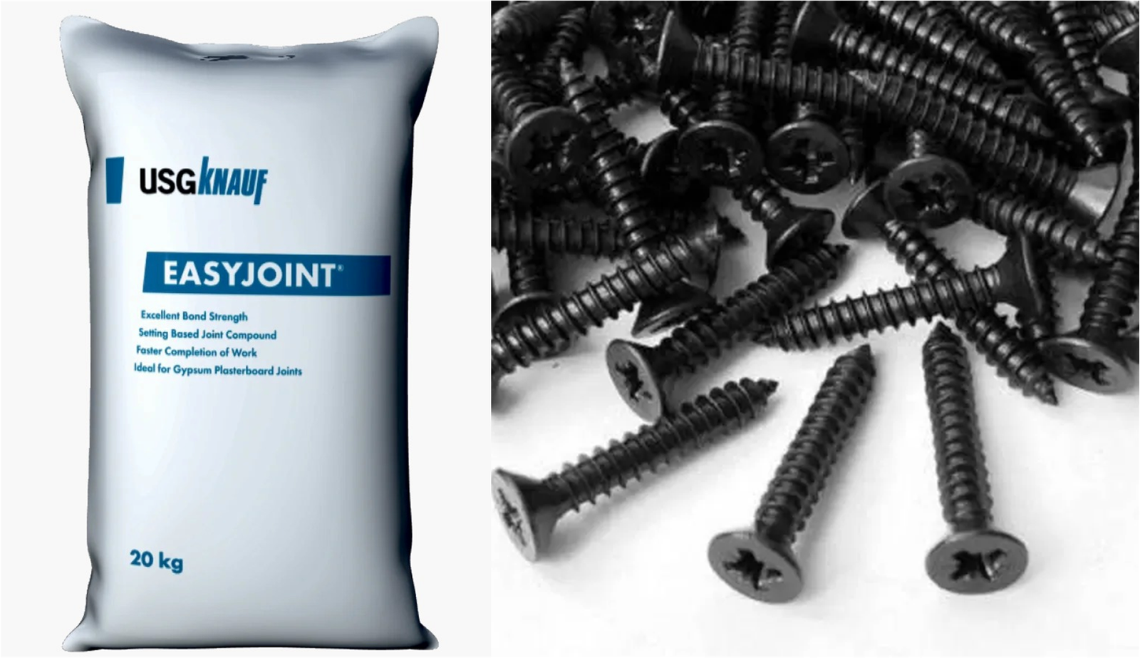 Screw and joint compound